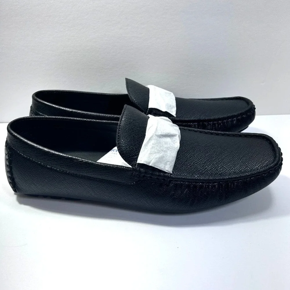 GUESS Alai Moc Toe Slip On Driving Loafers Men's Shoes Black‎ 10.5 M